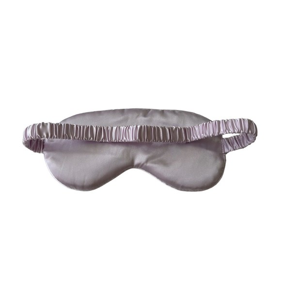 Light Purple Sleep Mask Night Cover Eye Sleeping Silk Satin Masks for Women Men - Picture 2 of 2
